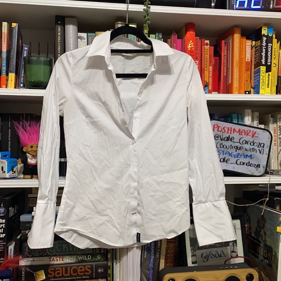 ZARA basic white button down shirt - Picture 7 of 7